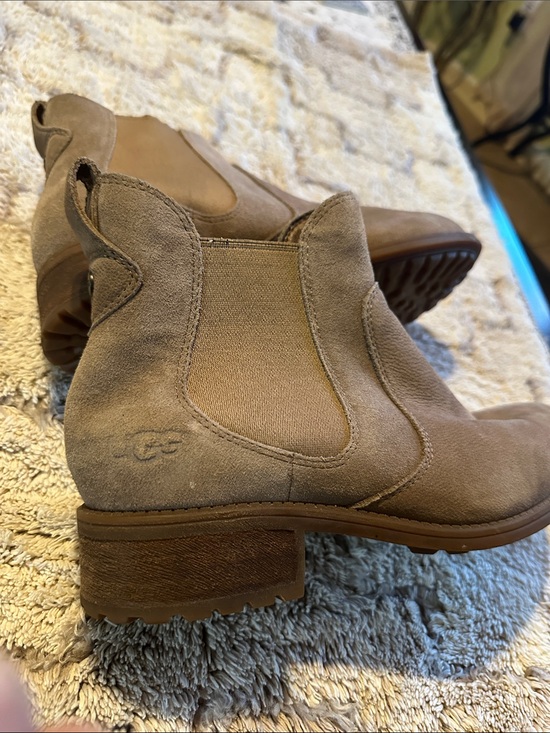UGG Shoes - UGG Women's Taupe Suede Chelsea Ankle Boots